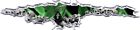Green grim reaper rip motorcycle go kart race car truck semi vinyl graphic decal
