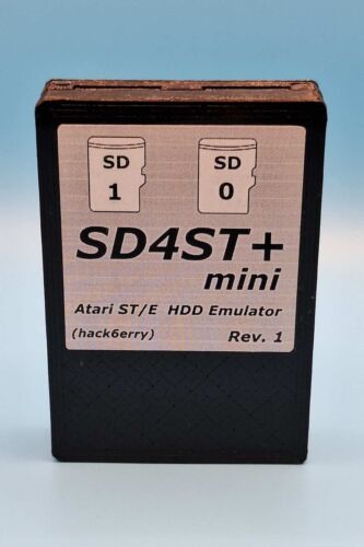 SD4ST+ Mini hard disk drive HDD for Atari ST STE 2x micro SD card + RTC