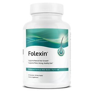 Folexin | Supplement, Natural Support for Hair Growth, 60 Capsules