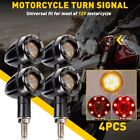 4Pcs Motorcycle LED Bullet Turn Signal Brake Running Tail Light For Bobber Racer (For: Indian Roadmaster)