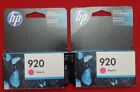 Lot Of 2 Genuine HP Magenta 920 Ink Cartridge CH635AN for OfficeJet 6000 6500...