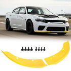 Front Bumper Lip Splitter Trim Cover For 2015-2021 Dodge Charger SRT Scat Yellow (For: 2015 Dodge Charger)
