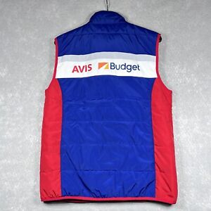 Official AVIS Budget Car Rental Mens Small Employee Work Puffer Vest Jacket 3500