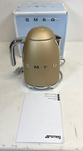 Used -Smeg KLF03CHMUS Matte Champagne 50's Retro Style Electric Kettle- FREE S/H