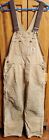 CARHARTT Overalls Insulated 6FBQZ Men's 34x32 UNION Made USA Vintage Double Knee