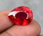Natural Red Ruby 23 Ct Pear Cut Certified Loose Gemstone.