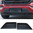 Set Front Bumper Guards Inserts Pads End Caps Cover Trim For Ford F150 2021-2023