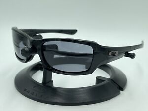OAKLEY Sunglasses OO9238-04 FIVES SQUARED Gloss Black/ Gray HDO AUTHENTIC