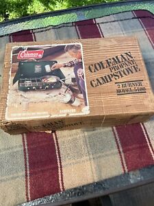 Vintage Coleman 2 Burner Propane Camp Stove Model 5400A700. Unused!!!!