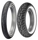 New Dunlop MH90-21 & 150/80-16 D401/D402 White Wall Tire Set For Harley-Davidson