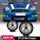 For BMW Mini Cooper 2007-2015 Fog Lights Bumper Driving Lamps Clear Lens Pair (For: Mini)
