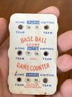 Antique Vtg Baseball Score Game Counter EARLY 1900'S WORKS! 16 RUNS HITS ERRORS