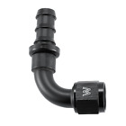 -10AN to 10 AN 90 Degree Push Lock Swivel Hose End Fitting fits Rubber Fuel Line