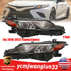 Pair Headlights for 2018 2019 2020 2021 2022 Toyota Camry Left + Right Side