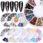 Nail Art Rhinestones Glitter Glass Flatback AB Crystal 3D Gems Tips Decorative~