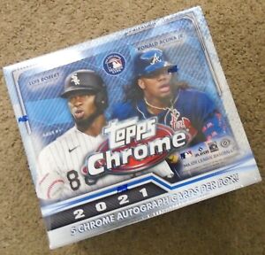 2021 Topps Chrome Baseball Jumbo Hobby Box Free Priority Shipping