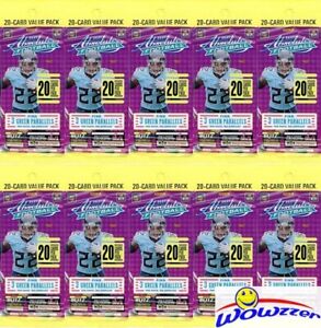 (10) 2021 Panini Absolute Football EXCLUSIVE JUMBO FAT CELLO Packs-200 Cards!