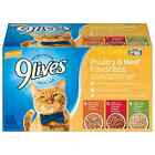 9 Lives Gravy Favorites Variety Pack in Gravy Canned Cat Food, 5.5-oz 24 CAN