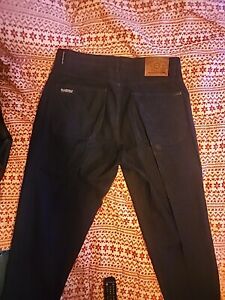 Vintage Pelle Pelle Men Black 100% Cotton Denim 5-Pocket Design Jeans Size 38X34