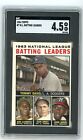 1964 Topps Batting Leaders CLEMENTE AARON #7 SGC 4.5 VG/EX+ Condition (2)