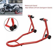 Universal Motorcycles Bike Rear Wheel Lift Paddock Hook Swingarm Auto Stand Red