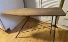 Vintage Wooden Child Folding Ironing Table With Metal Legs Approx 30” X 7” X 22”