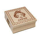 Japan Travel Japanese Geisha Woman Head Square Rubber Stamp Stamping Crafting