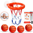 Bath Toys, Bathtub Basketball Hoop for Toddlers Kids Boys and Girls with 4 Soft