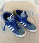 Adidas Mens Basket Profi Blue Suede Leather High Top Shoes, Size: 12 #US36-18