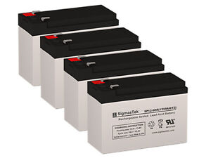 Pack of 4 - 12V 9AH SLA Batteries (Replaces: UB1290, PX12090, PE12V9, HR9-12)