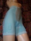 Vintage Figurettes Blue Long Leg Satin Panel Panty Panties Garter Girdle B