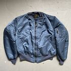 Vintage Alpha Industries MA-1 Military Flight Bomber Jacket Made In USA XL