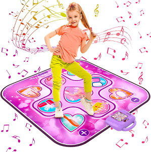 Dance Mat Toys for 3 4 5 6 7 8 9 10+ Year Old Girls Birthday Gifts, Musical Danc