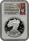 2020 W End of WW 2 Proof Silver Eagle V75 Privy NGC PF69 First Day Of Issue SKU1
