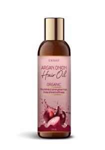 Argan Onion Hair Care Oil - Organic Chemical Free Hair Oil for Dry Damaged Ha...