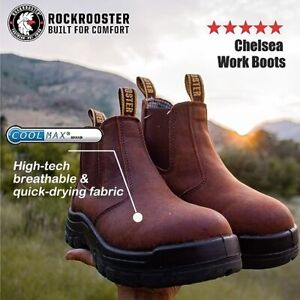 ROCKROOSTER Lumen Men's Slip On Boots, 6