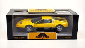 Chrono 1081 1/18 Scale 1976 Ferrari 512BB Diecast Car in Yellow