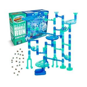 Marble Genius Marble Run Starter Set STEM Toy for Kids Ages 4-12 - 130 Comple...
