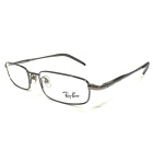 Ray-Ban Eyeglasses Frames RB6116 2502 Shiny Gunmetal Gray Rectangle 51-17-135