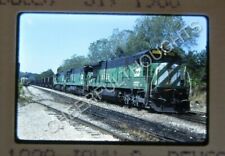 Original '88 Kodachrome Slide BN Burlington Northern 5539 C30-7 w/Train    28X13
