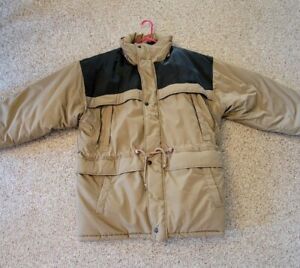 Bear Force Tan/Black Navy Reversible Winter Insulated Coat Men's Size XL