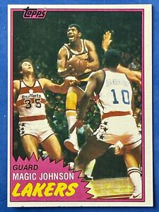 1981-82 Topps Magic Johnson 2nd Year #21 Lakers HOF