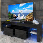 Modern Glossy LED TV Stand Entertainment Unit Console Media Table for 65