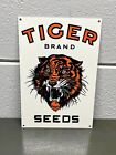 TIGER Brand Seeds Thick Metal Sign Feed Farm Agriculture Tractor Gas Oil Sales