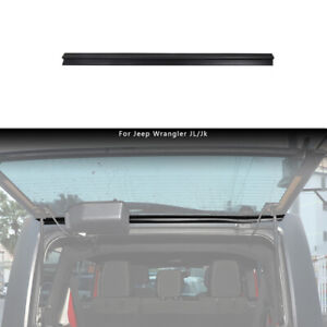 Black Tailgate Rear Window Rain Gutter For Jeep Wrangler JK JL 07-21 Accessories (For: Jeep)