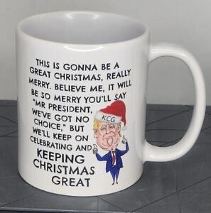 Trump Merry Christmas Keep Christmas Great Ceramic Mug Coffee Cup  Gift Dolphin