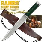 RAMBO FIRST BLOOD SIGNATURE LICENSED JUNGLE SURVIVAL HUNTING BOWIE COMBAT KNIFE