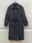Army Trench Coat All Weather Women's With Removable Liner Black Size 8S Military