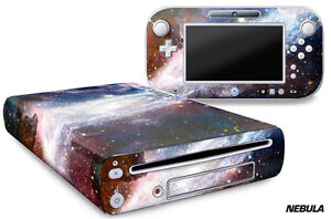 Skin Decal Wrap for Nintendo Wii U Gaming Console & Controller Sticker NEBULA