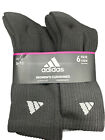 Adidas Women's Athletic Crew Socks Black (6 Pairs) Size 5-10